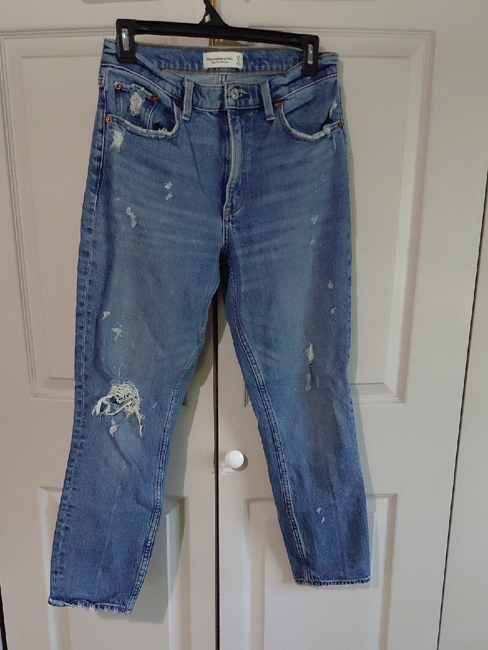 Abercrombie & Fitch Light Blue High Rise Mom Jeans